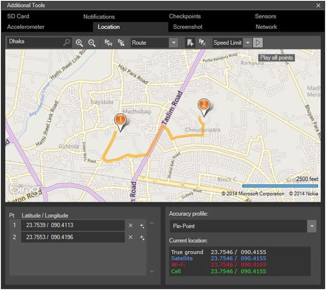 location in windows phone